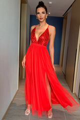 Sequined Backless Tulle Evening Prom | Dress In Beauty