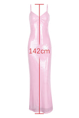 Honey Pink Sequin Maxi Dress | Dress In Beauty