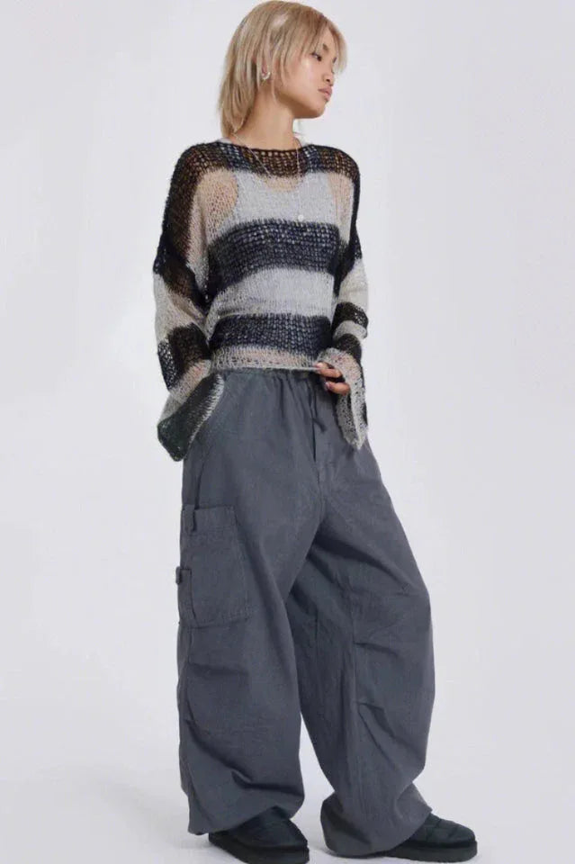Vintage Parachute Cargo Pants - TEVQA