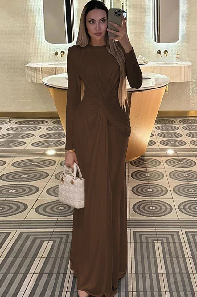 Amanda Twist Front Maxi Dress - View 18 | TEVQA
