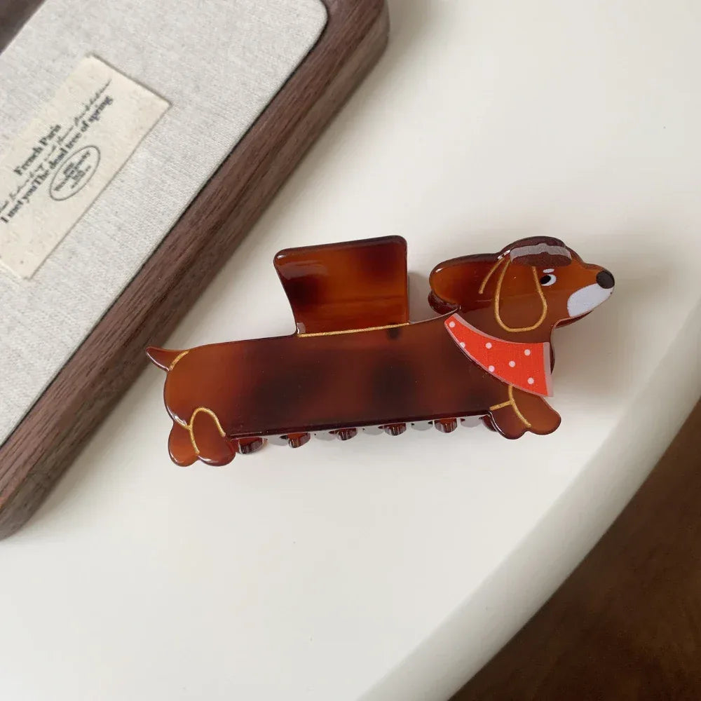 Dachshund hair claw clip - View 7 | TEVQA