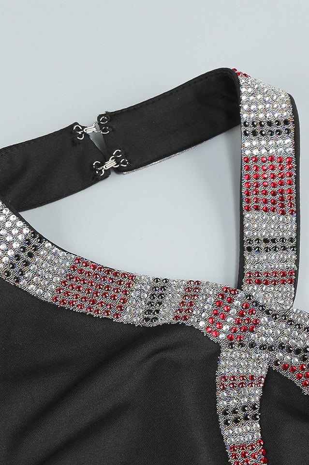 Halter Backless Crystal Gown | Dress In Beauty