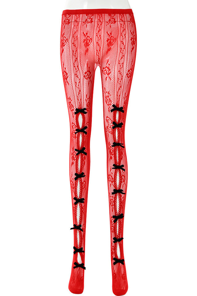 Next Level Sweetheart Lace Tights | Dress In Beauty