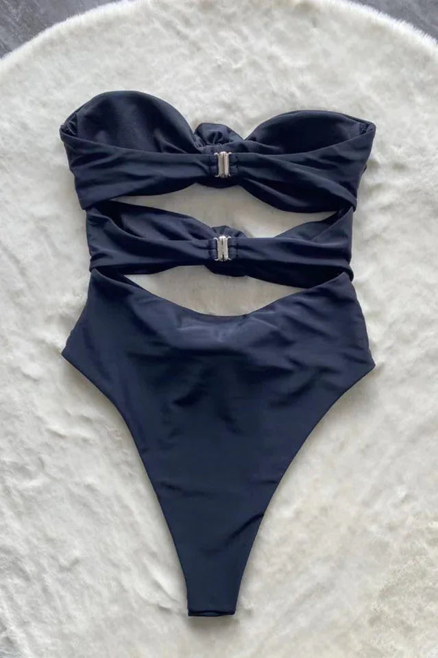 Aerie Ribbed Triple Knot One Piece Swimsuit - TEVQA