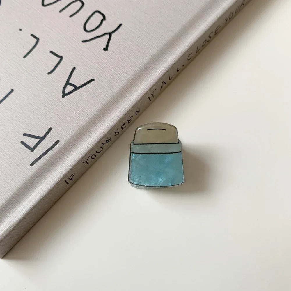 Whimsical "Kidcore" Mini Acrylic Hair Clip (1.2 Inch) - TEVQA