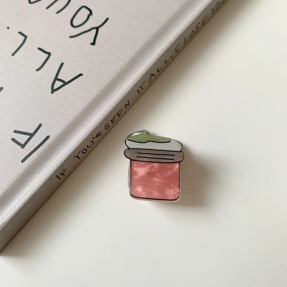 Whimsical "Kidcore" Mini Acrylic Hair Clip (1.2 Inch) - TEVQA