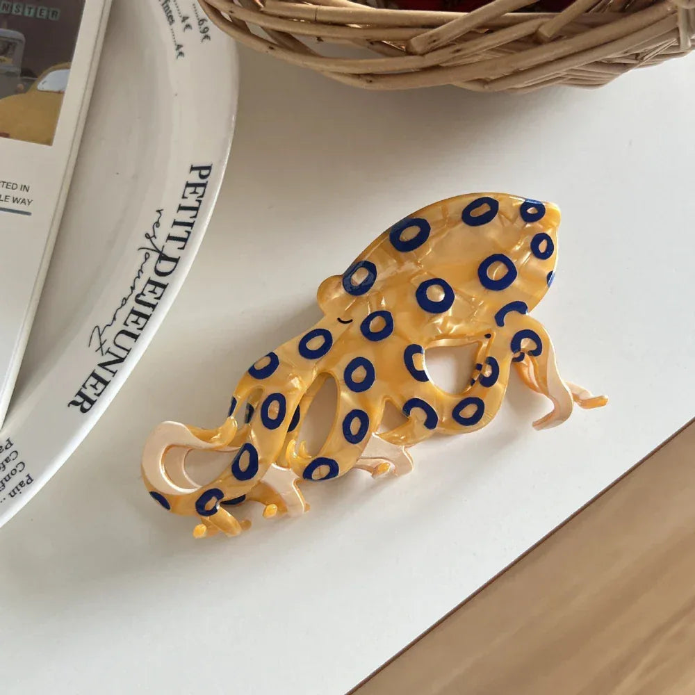 Large Acetate Sailfish Hair Claw Clip - View 6 | TEVQA