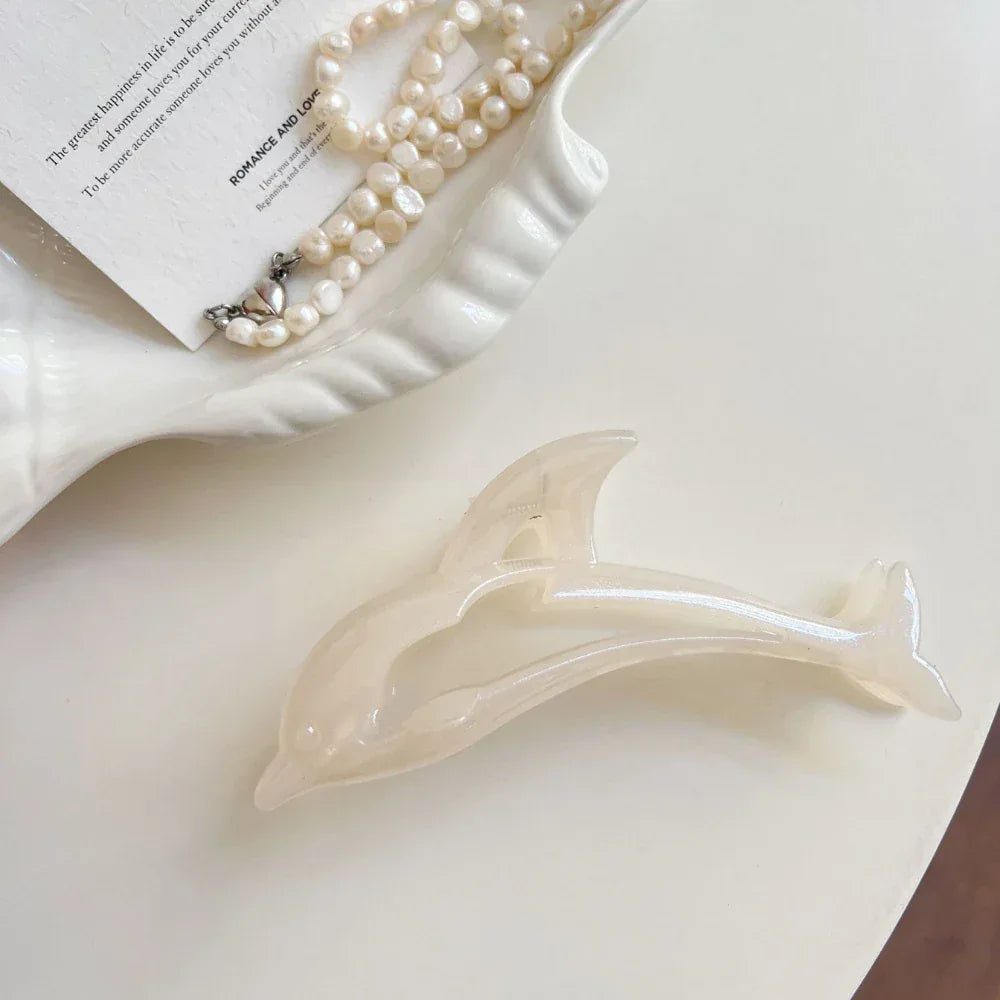 Jelly Dolphin and Scallop Shell Hair Claw Clips - View 8 | TEVQA