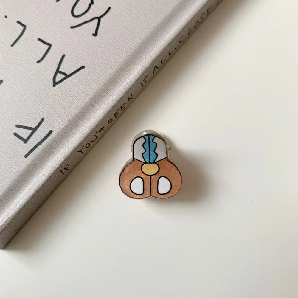 Whimsical "Kidcore" Mini Acrylic Hair Clip (1.2 Inch) - TEVQA