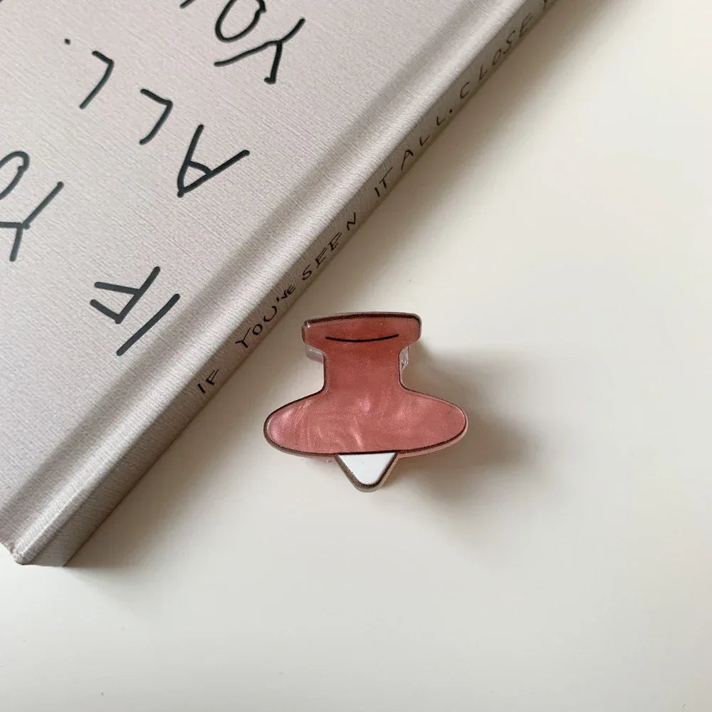 Whimsical "Kidcore" Mini Acrylic Hair Clip (1.2 Inch) - TEVQA
