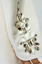 Embellished Long Sleeve Shift Dress - View 7 | TEVQA