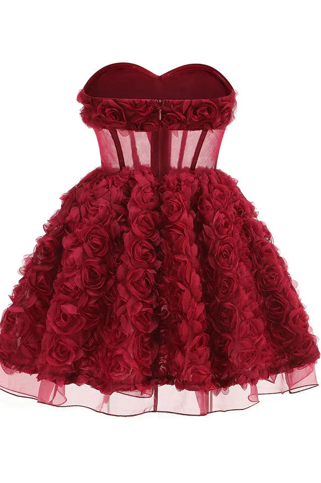 Floral A-Line Dress - View 7 | TEVQA