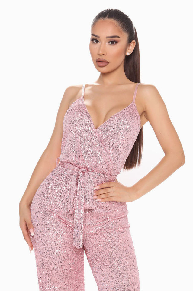 Can't Hide The Shine Sequin Jumpsuit | Dress In Beauty
