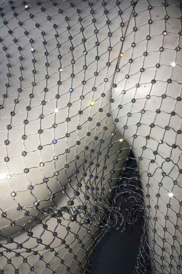 Crystal Diamond See Through Crop Top | Dress In Beauty