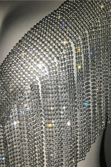 Metallic Rhinestone Top | Dress In Beauty