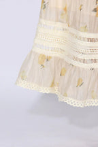 Floral Maxi Dress with Puff Sleeves - View 12 | TEVQA