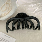 Large Octopus Hair Clip in Black - View 6 | TEVQA