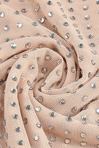 One Shoulder Rhinestone Bracelet Cocktail Dress - View 9 | TEVQA