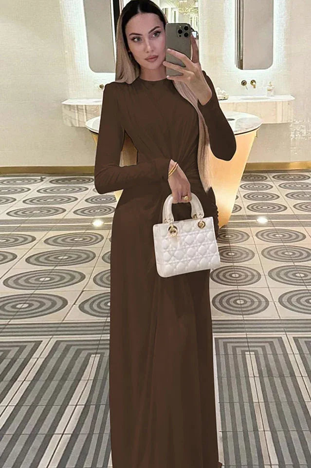 Amanda Twist Front Maxi Dress - View 19 | TEVQA