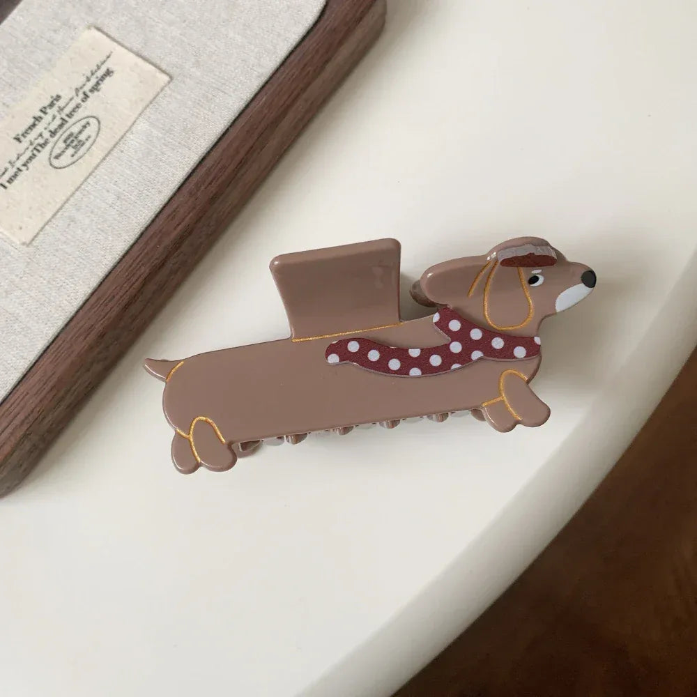 Dachshund hair claw clip - View 6 | TEVQA