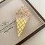 Large Ice Cream Cone Acetate Hair Claw - View 6 | TEVQA