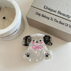 Cute animal hair claw clip featuring a bear, bunny, or puppy design - View 7 | TEVQA