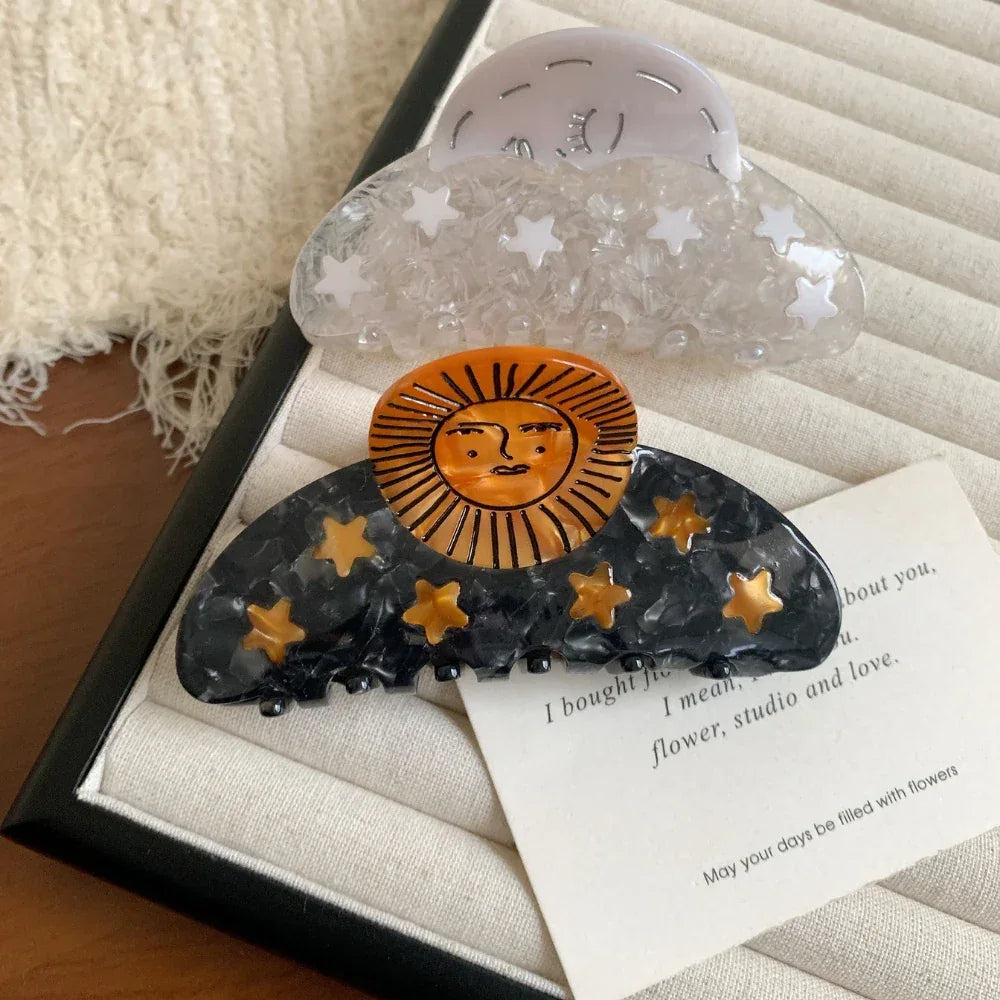 Whimsical Acetate Pet Lover Hair Clip & Comb Collection (Cat & Dog) - TEVQA