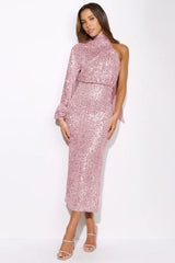 One-Shoulder Slit Bodycon Dress | Dress In Beauty