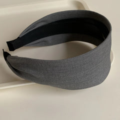 Classic Wide Fabric Headband - 2.4 Inch Lightweight Blue Styles