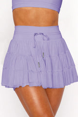 High Waist Plain Mesh Skort | Dress In Beauty