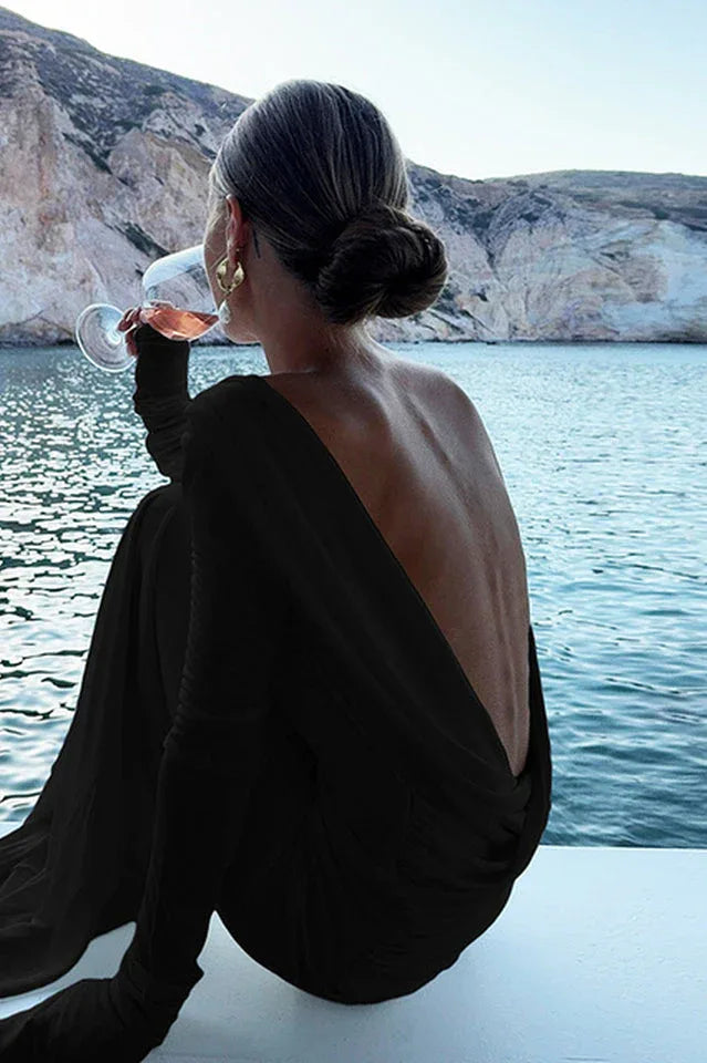 Long Sleeve Maxi Dress - View 14 | TEVQA