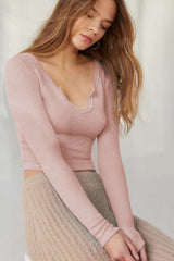 Self Design Scoop Neck Top | Dress In Beauty