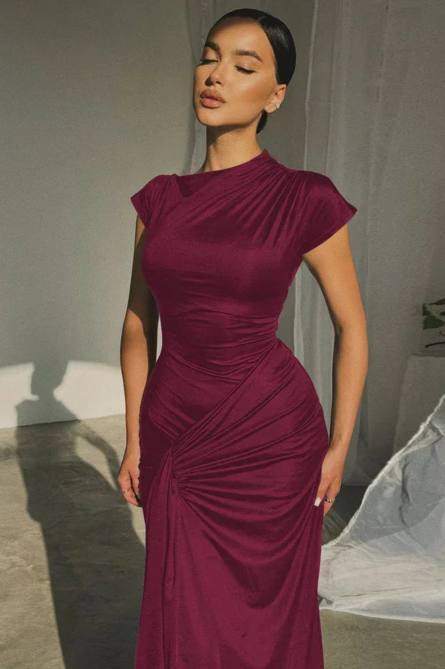 Tea Bodied Maxi Dress - TEVQA
