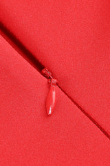 Slanted Shoulder Ruched Rose Flowers Dress | Dress In Beauty