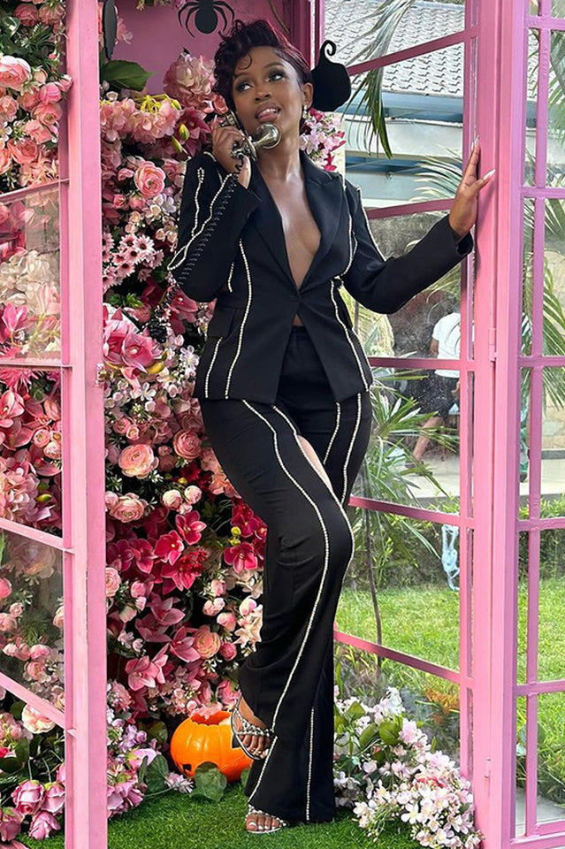 Cut-Out Diamonds Decorated Set | Dress In Beauty