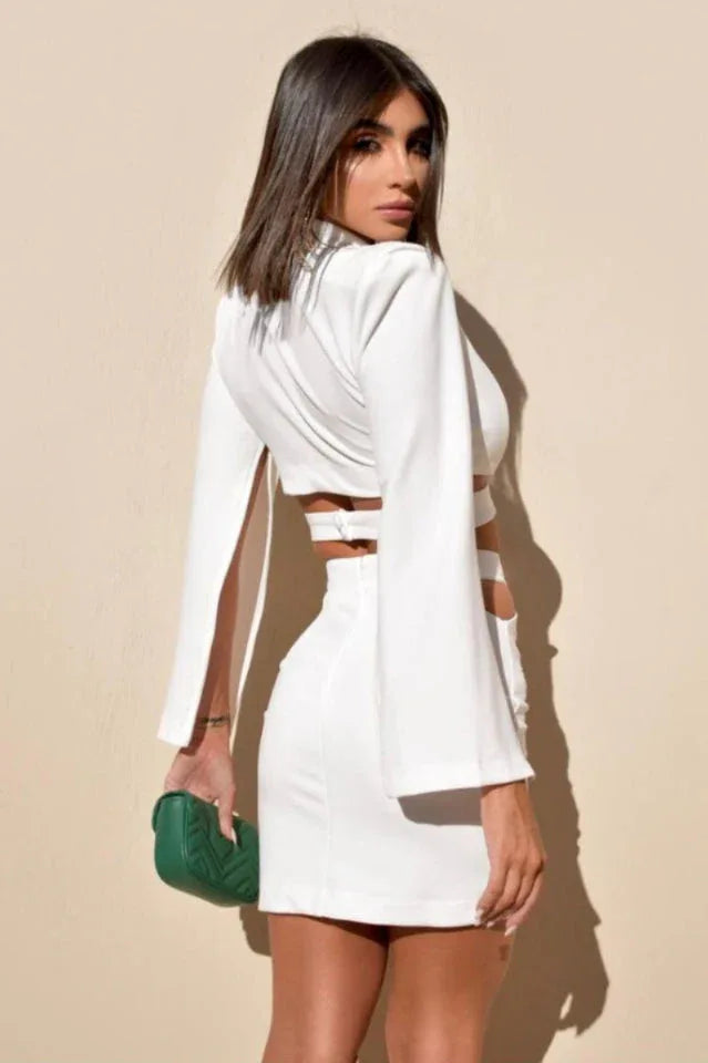 Cut Out Blazer Set Secondary image