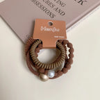 Stackable coil hair tie set - View 6 | TEVQA