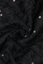 Flared leg jumpsuit with feather cuffs - View 6 | TEVQA