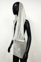 Sparkling Embellished V-Neck Mini Dress - View 11 | TEVQA