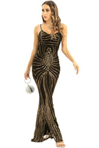 Sequin mermaid formal dress with lace-up back - View 8 | TEVQA