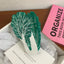 Large Napa Cabbage Acetate Hair Claw - View 6 | TEVQA