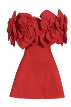 Chabela Flower Off-Shoulder Mini Dress - View 10 | TEVQA