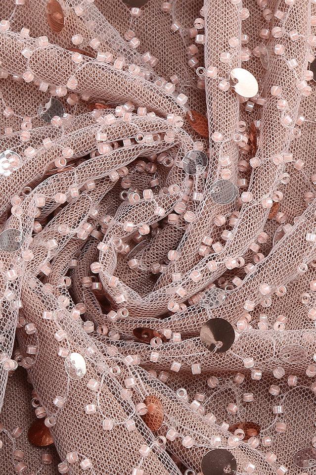 Beaded Sequin Gown - View 9 | TEVQA