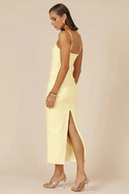 Sequined midi dress with dragonfly embellishment - View 11 | TEVQA