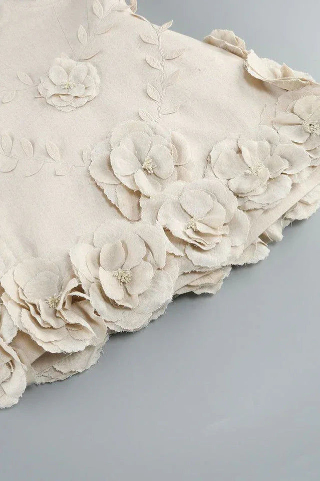 Strapless floral mini dress - View 7 | TEVQA