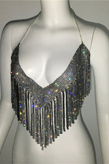 Metallic Rhinestone Top | Dress In Beauty