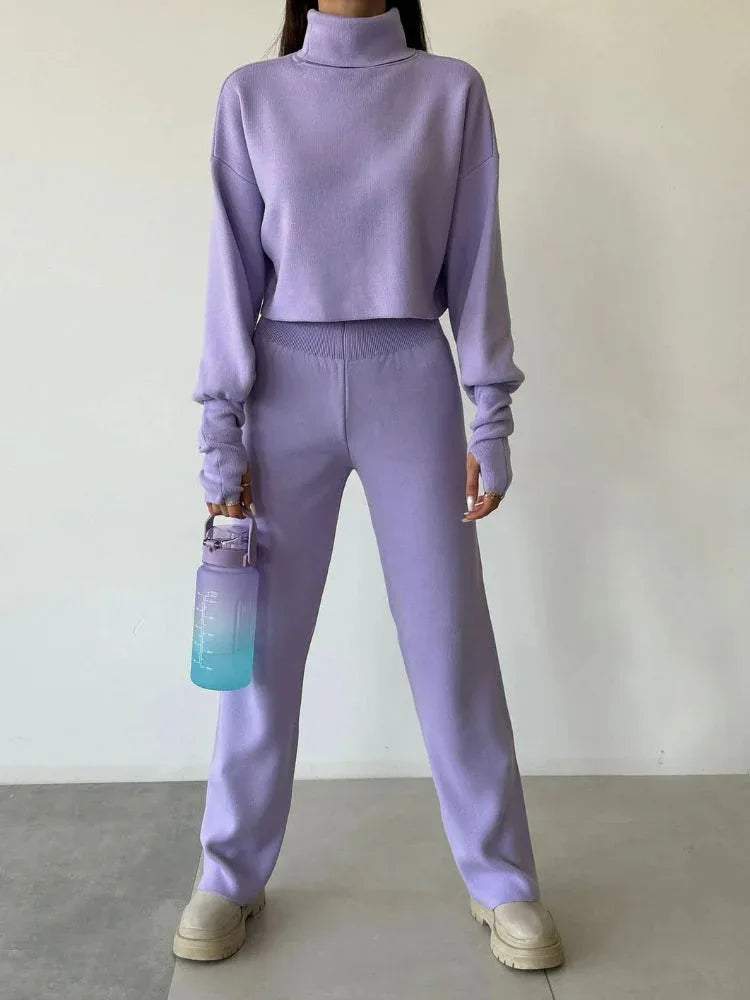 Ribbed knit two-piece set - View 11 | TEVQA