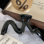 Large 4.9 Inch Squiggle Hair Claw Clip - View 11 | TEVQA