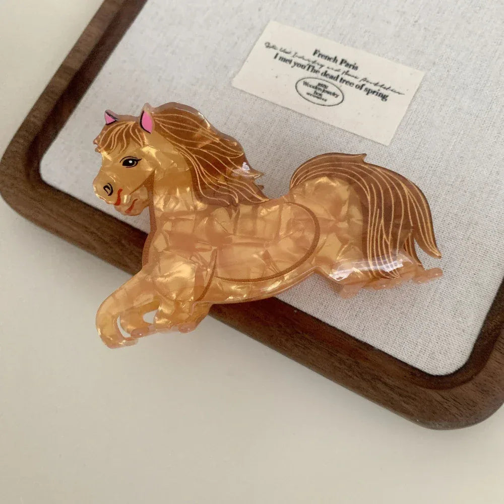 Whimsical Woodland & Farm Acetate Hair Claw - TEVQA