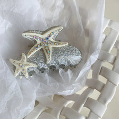 Sparkling Starfish Rhinestone Hair Claw Clip - View 8 | TEVQA